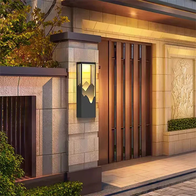 Contemporary LED Outdoor Wall Lamps Electric Simplicity Waterproof Balcony Hallway Courtyard Villa Gate Hotel