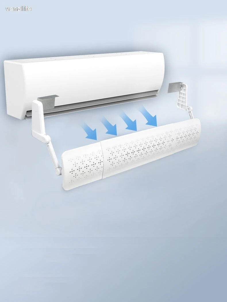 vanzlife Air conditioner wind shield anti direct blowing outlet wind shield hood air conditioning baffle wall mounted universal