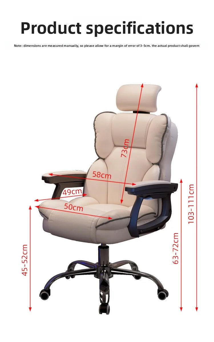 Mobile Ergonomic Office Chair Recliner Computer Bedroom Accent Office Chair Gameing Study Sillas De Oficina Office Furniture