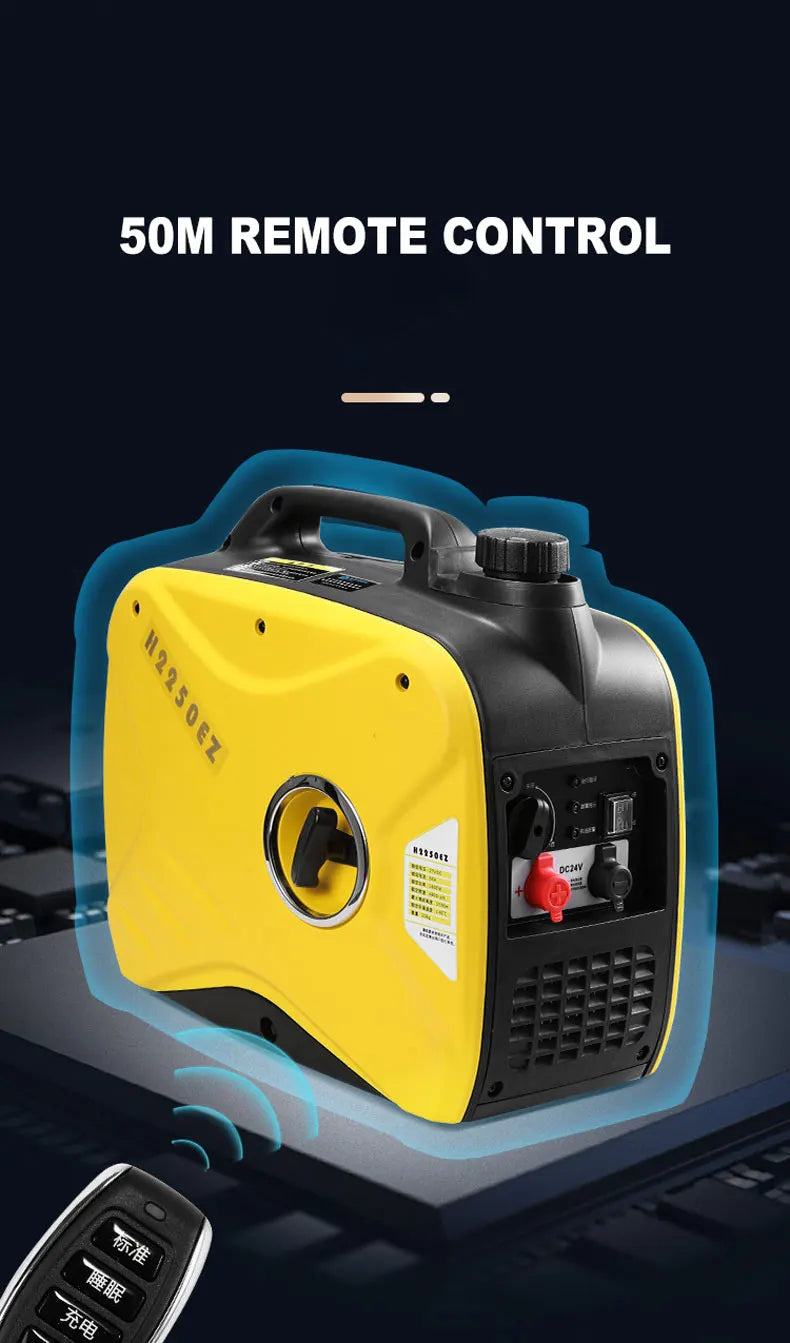 24V 3000W  Parking Air Conditioner Gasoline Generator Remote Control Start Dc Truck On-board Mute Small Generator