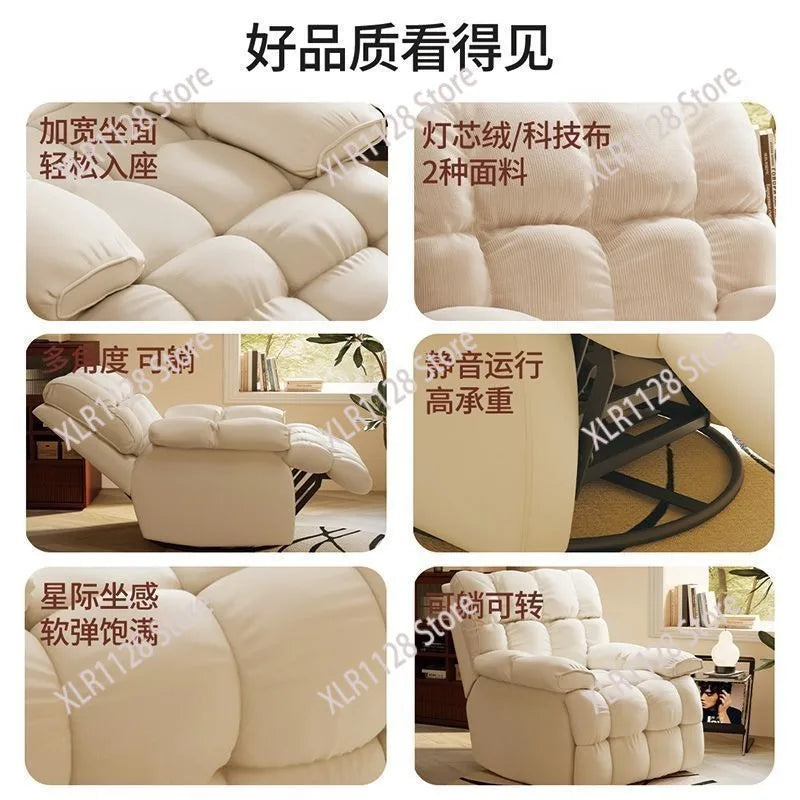 Home Recliner Sofa Chair Adjustable Lazy Lounge Chair Gaming Chair for Living Room Office