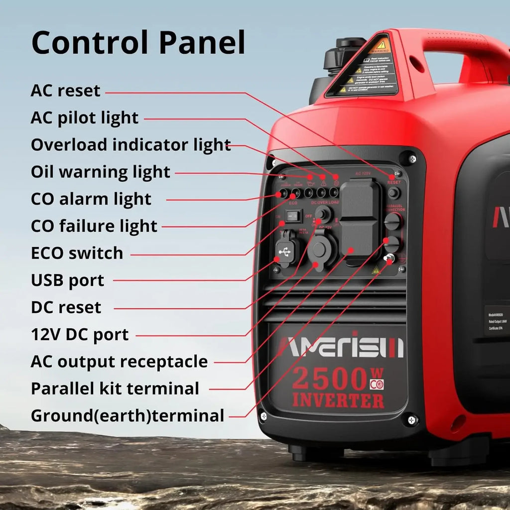 2500Watt Gas Powered Portable Inverter Generator For Home Use