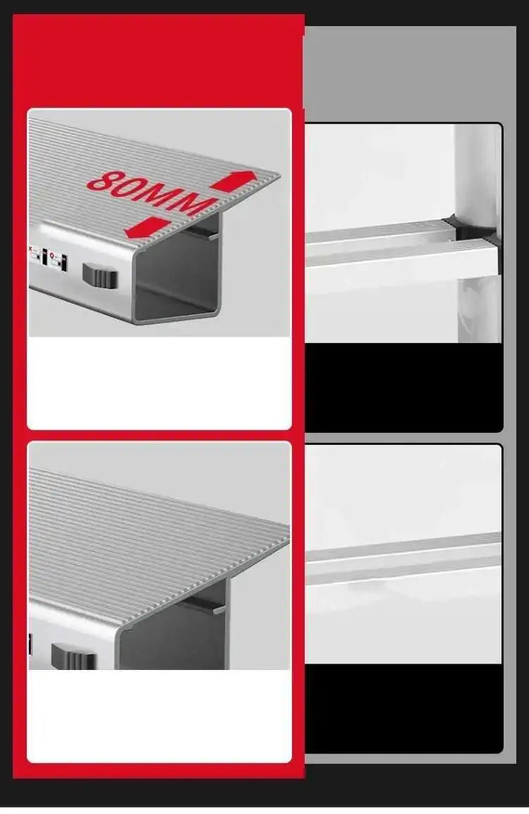 Alloy Telescopic Step Ladder Multi-functional Lifting Engineering Stairs Thickened Herringbone Ladders Folding Stairs