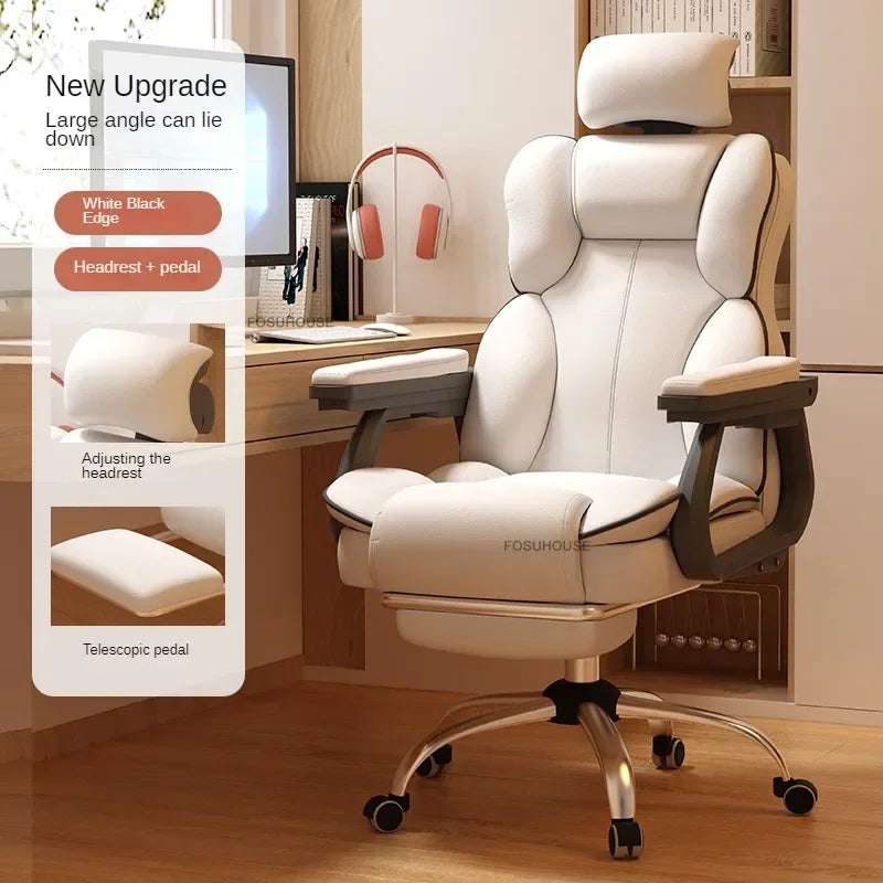 Ergonomic Office Chair Lifting Rotating Armchair Home Game Computer Chair European Backrest Comfort Seating