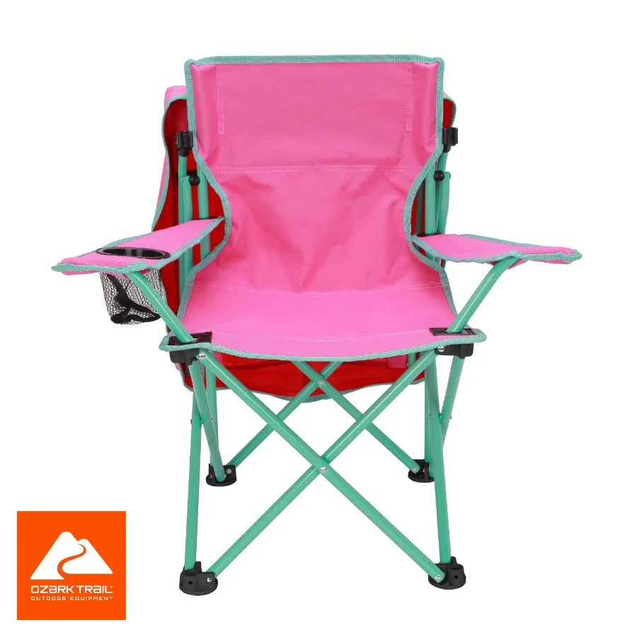 Canopy Chair with Safety Lock 125 lb. Capacity Pink Green