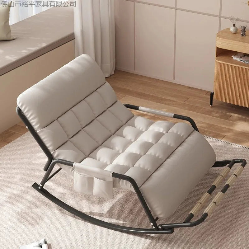 Reclining chair rocking chair adult sit and sleep dual-purpose new double lunch break balcony home leisure lazy sofa