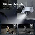 4G Smart Solar PTZ 3MP Camera Tuya WiFi Surveillance Cameras with Solar Panel Human Detection Cameras 32G
