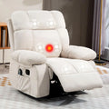 Recliner Chairs with Massage and Heat,Manual Recliner with Side Pockets, Reclining Chairs with Comfortable Arms and, Customized