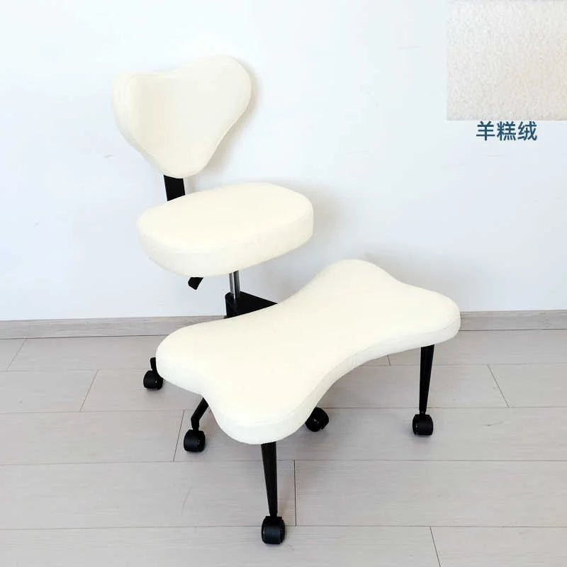 Cross Legged Office Chair – Meditation Seat with Lumbar Support for Desk Work Yoga Mindfulness Comfortable Space-Saving