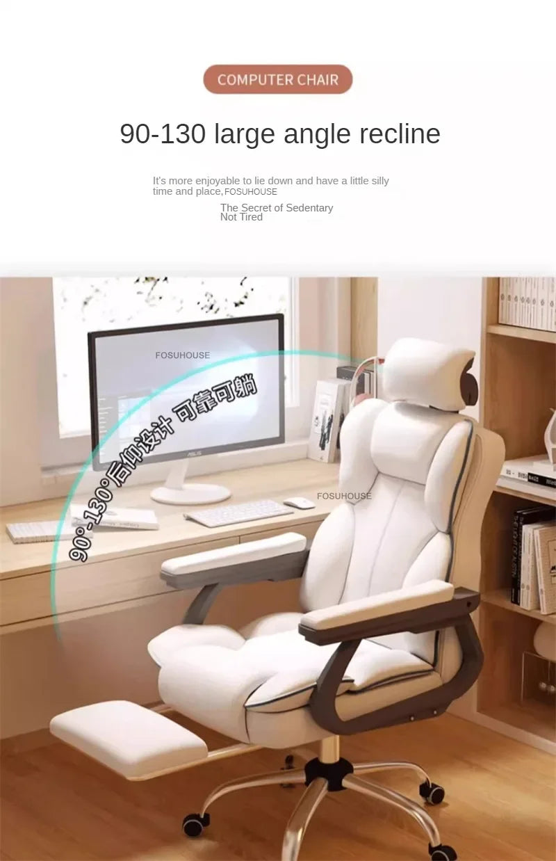 Ergonomic Office Chair Lifting Rotating Armchair Home Game Computer Chair European Backrest Comfort Seating