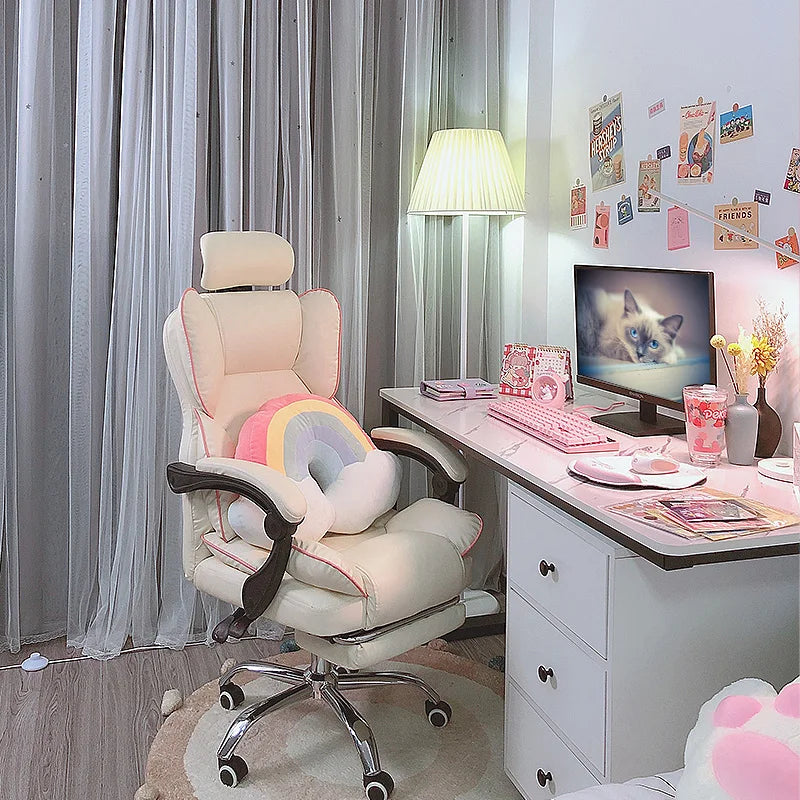 Mobile Ergonomic Office Chair Recliner Computer Bedroom Accent Office Chair Gameing Study Sillas De Oficina Office Furniture