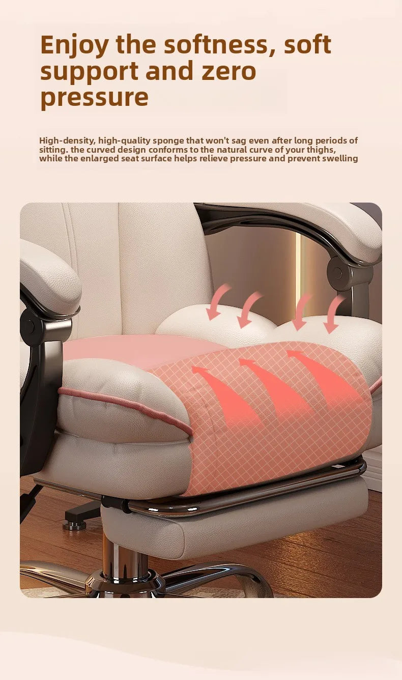 Home Comfort E-sports Chair Sedentary Study Computer Chair Office Sofa Seat Live Streaming Host Live Stream Swivel Chair