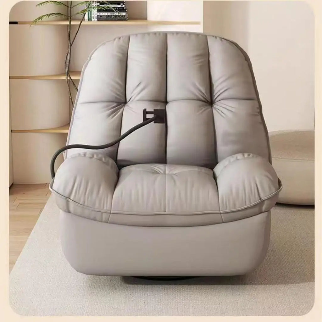 Flannel Fabric Manual Recliner Comfortable Rotating Massage Chair for Home Living Room Bedroom Hotel School Swivel Rocking