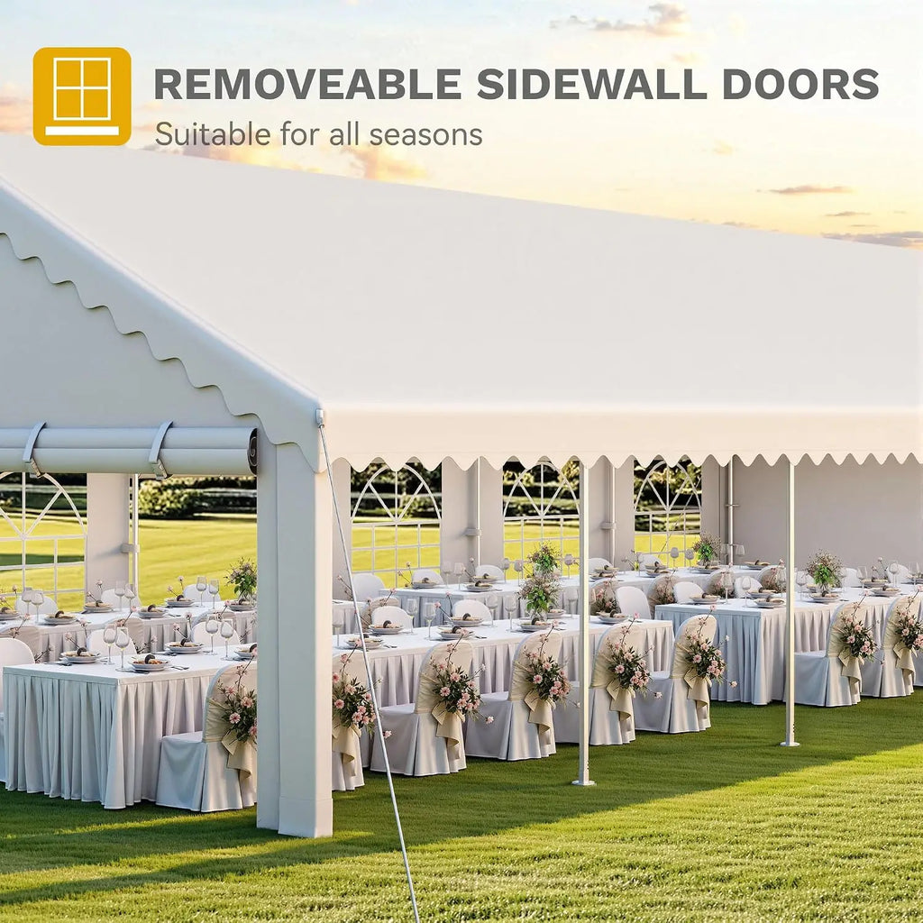 20×40FT Party Tent Outdoor Heavy Duty Wedding Event Shelters, Customized