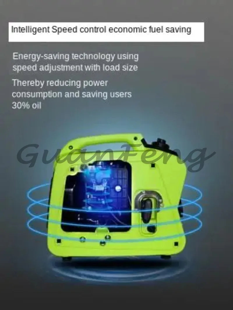 Small 1000w portable silent camping boating fishing external power inverter generator set