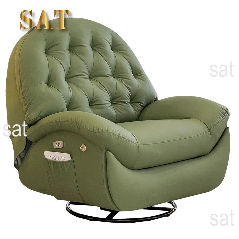 !@Modern Single Lazy Rocker Recliner Chair for Home Dining Bedroom Hotel Manual Adjustment Multifunction Living Room Furniture