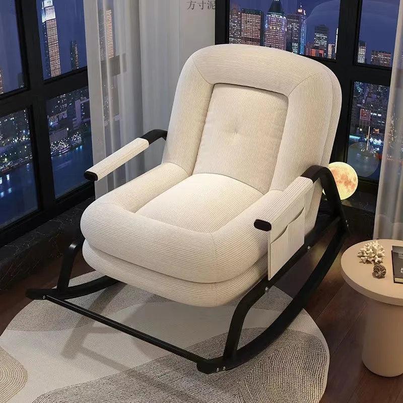 AOLIVIYA Casual Foldable Reclining Lounge Chair For Living Room Office Relaxation With Adjustable Back B369258