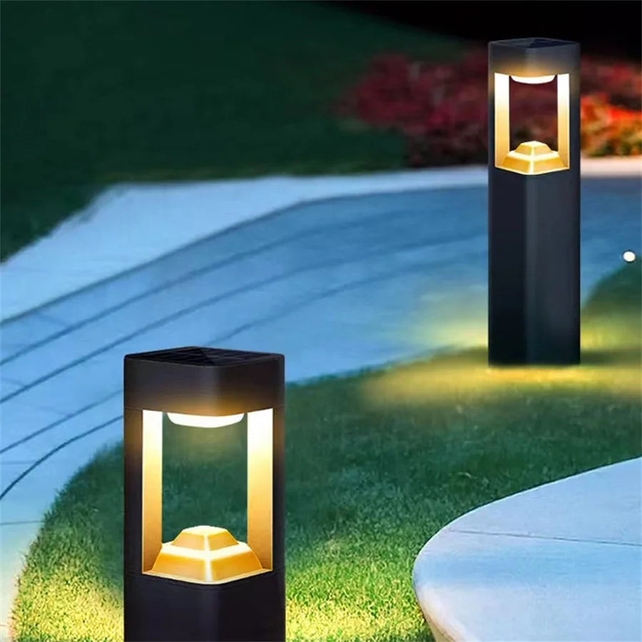 60/80CM Modern Outdoor Post Light Fixture LED Aluminum Outdoor Garden Column Lights IP54 Waterproof Bollard Lighting