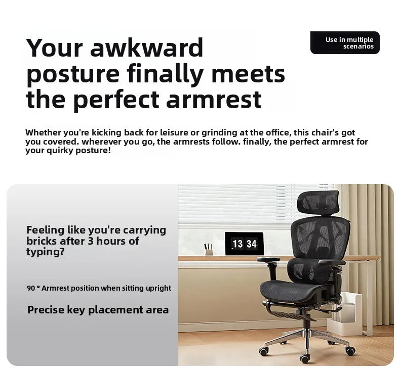 Multi-functional Ergonomic Chair 10D Armrest Computer Chair Office Chair Study Chair Gaming Chair Gravitysturdy and durable