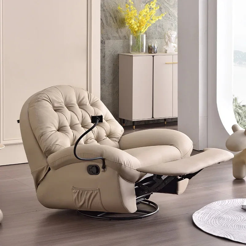 y Popular Multifunctional Reclining Chair Single Sofa Electric Leisure Modern Swivel Recliner Lounge for Living Room Furniture