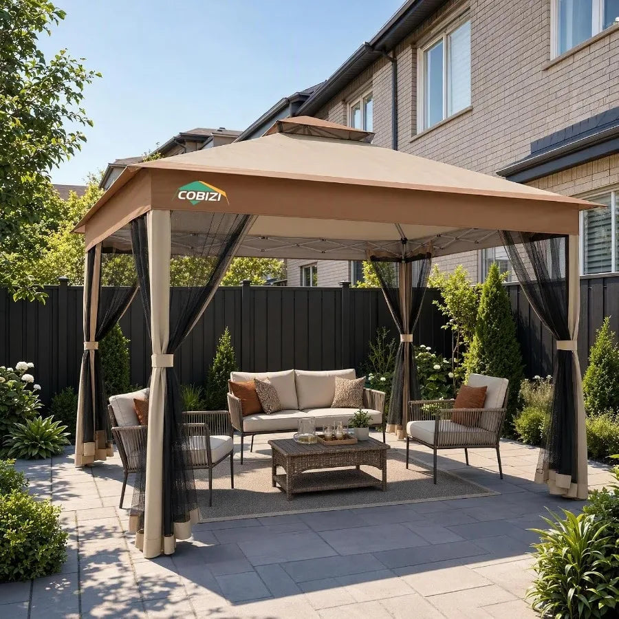 Feet Pop up Gazebo on Clearance - Outdoor pop up Canopy Tent, carpas para Patio, Shelter - Screen Tents with Portable Carry Bag