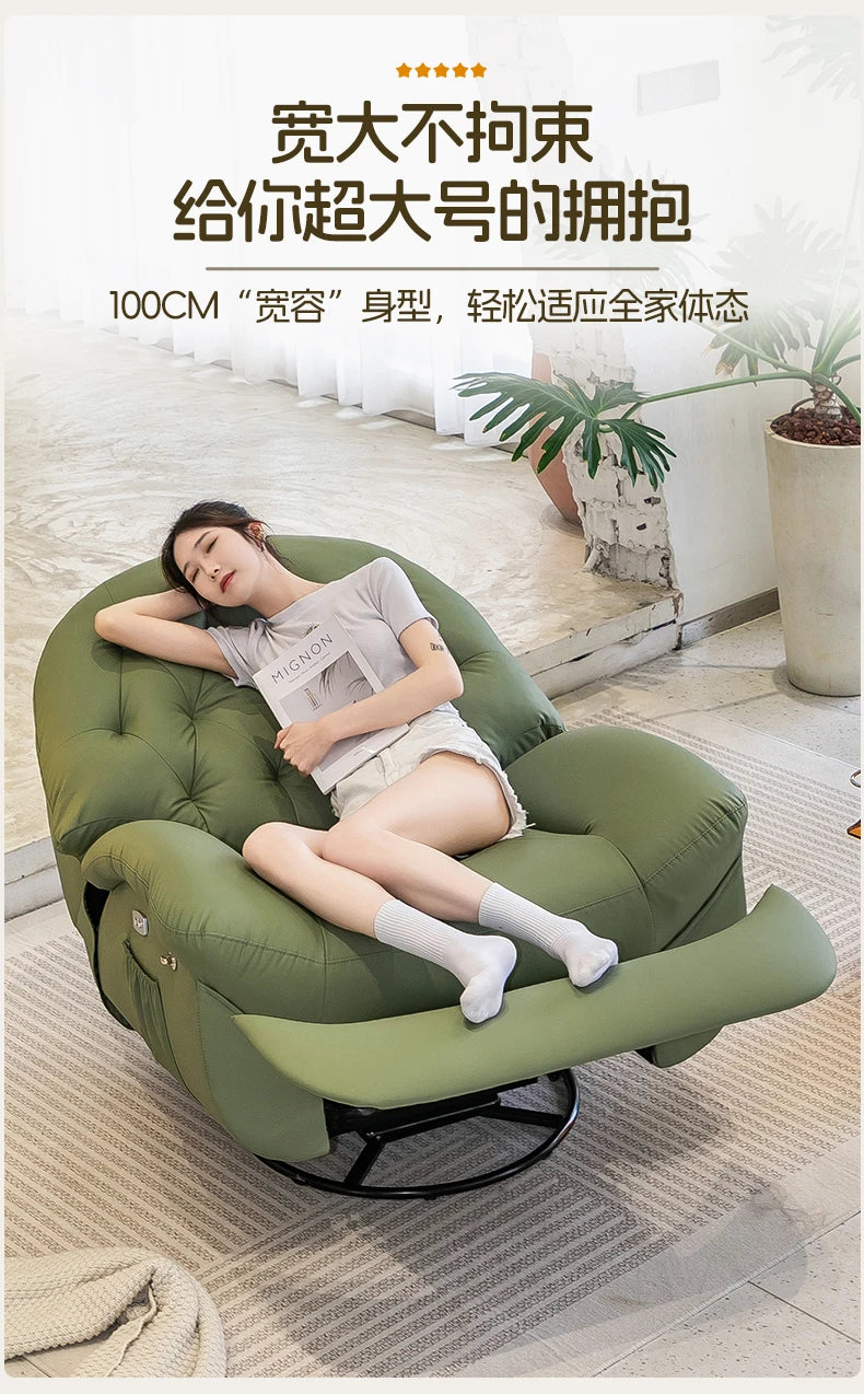 Relaxing Chair Power Reclining Sofa Single Cozy Modern Minimalist Reclining Sofa Floor Muebles Divani Soggiorno Furniture Home
