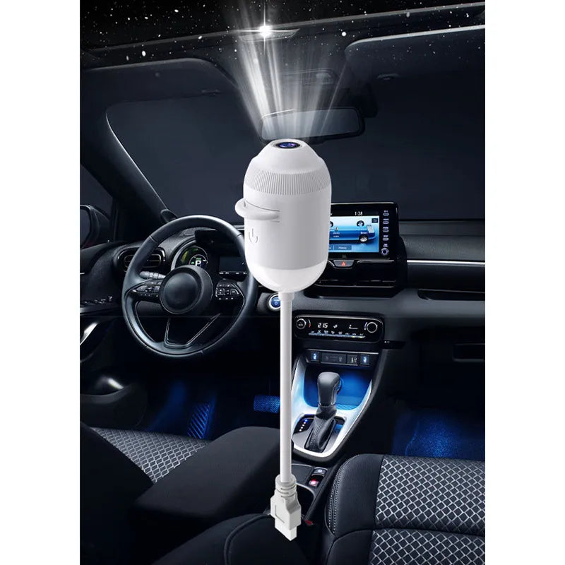 Holographic 5d Star Galaxy Ocean Projector Intelligent High-definition Night Light 360 Adjust Bedroom Car Home Atmosphere Lamp