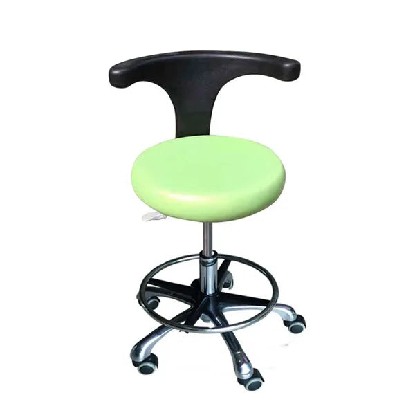 360° Rotation Dental Assistant Stool With Armrest PU Leather Height Adjustable Doctor Nurse Rolling Chair For Medical Clinic