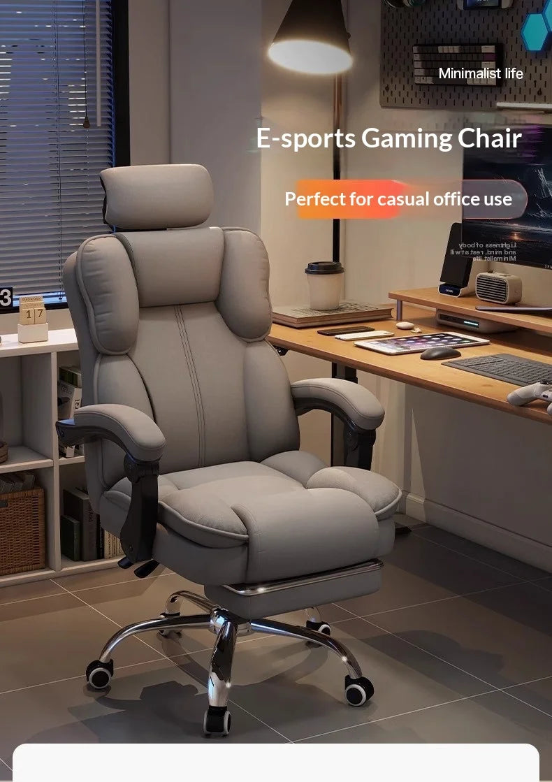 Ergonomic Office Chair Gaming Computer Desk Chair Adjustable Lumbar Swivel Headrest Breathable Mesh High Back Home Cadeira