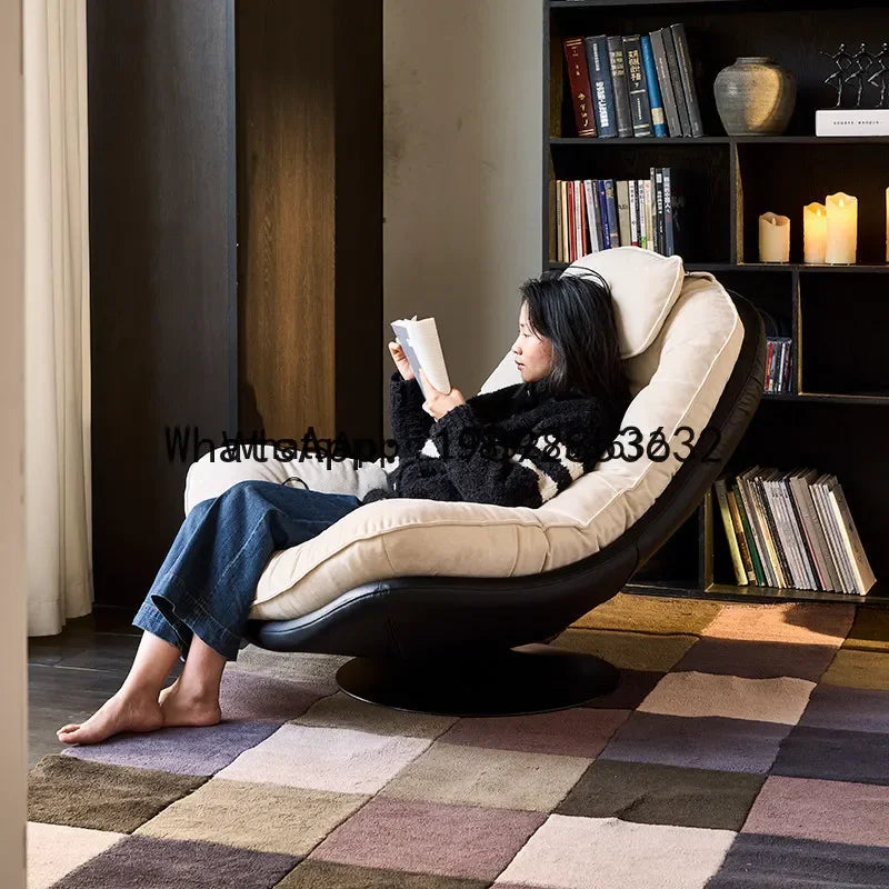 H11-  Single Sofa Chair Lazy Rotating Balcony Lounge Chair High-End Reclining Chair for Living Room