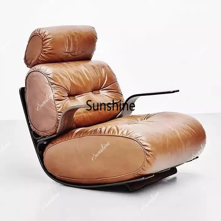 Vintage-style solid wood vintage creative casual lazy lounge chair