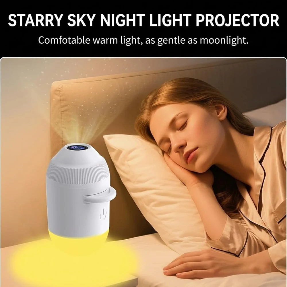 HD Smart Dynamic 5D Holographic Night Light Projector 2-in-1 Galaxy Star Projector  USB Powered for Bedroom,car,Christmas gifts