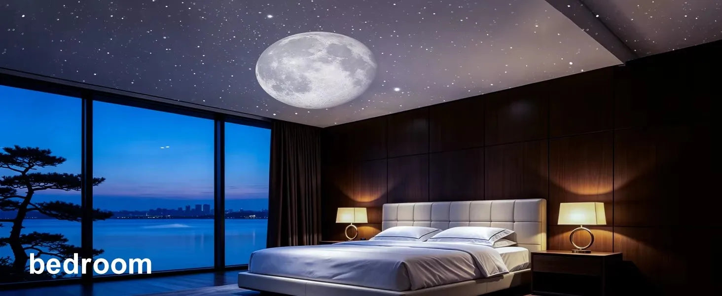360° Flexible Galaxy Star Projector Ambient Light 30-in-1 Planetarium Night Light USB LED Ceiling Lamp for Bedroom Home Decor