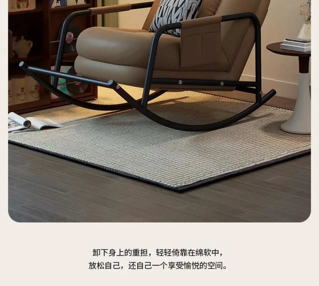 New Arrivals Lazy Sofa Rocking Chair Sofa Leisure Chair Living Room Single Rocking Chair Antique Style S51