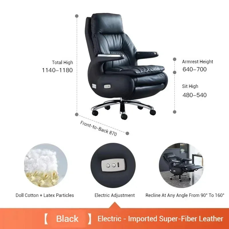 Recliner Boss Office Chairs Computer Armchair Ergonomic Relaxing Office Chairs Modern Multifunction Office Furniture Sillas LLOC