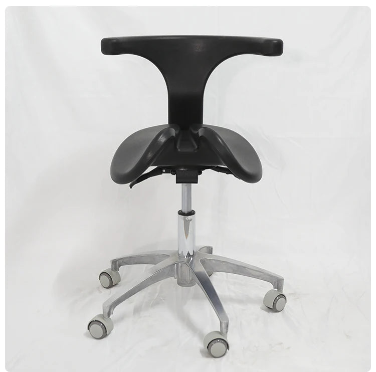 ‌Dental Saddle Stool - Adjustable Orthopedic Chair with Silent Wheels, Ergonomic Salon & Clinic Seat for Spa/Doctor