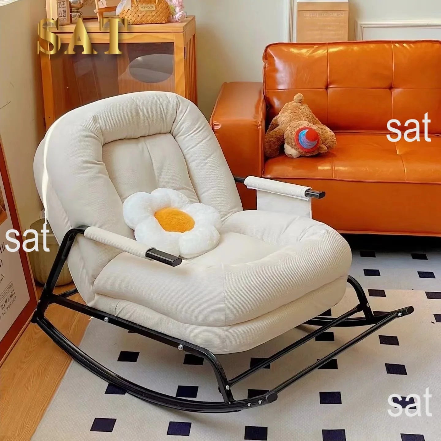 # Best-Selling Modern Minimalist Lounge Chair with Comfortable Fabric Rocking Chair Furniture for Living Room