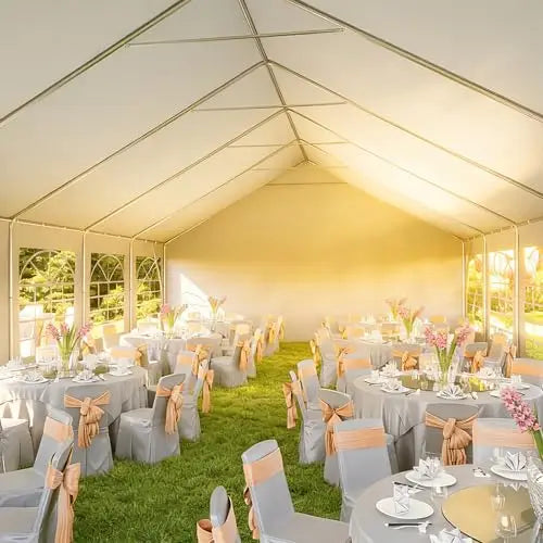 32x16 Party Tent,Heavy-Duty Canopy Tents for Parties Weddings Events | Removable Sidewalls,Roll-up Door,Waterproof for