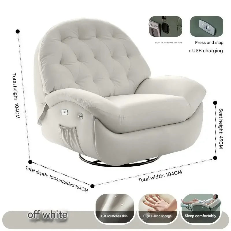 Designer Relax Massage Living Room Chairs Balcony Reading Swivel Comfortable Massage Ergonomic Fauteuil Lounge Suite Furniture