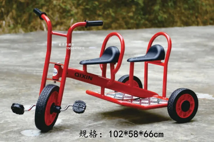 Tricycles, children's two person bicycles, outdoor twin bicycles, three person bicycles, multiple person rotating carts
