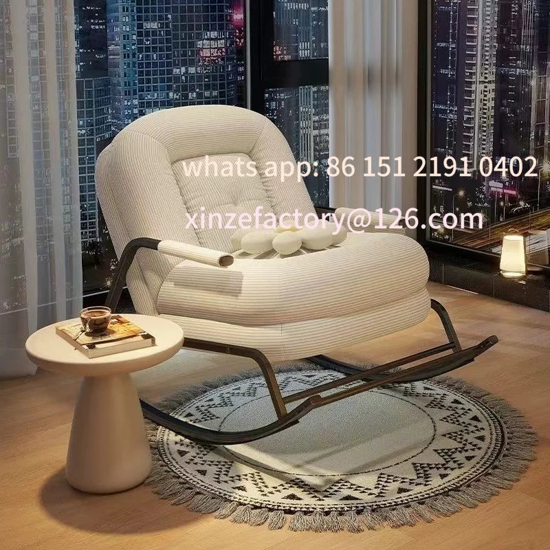 Customizable High Nordic Leisure Chair Single Recliner Sofa Comfort Modern Living Room Recliner Lazy Chair