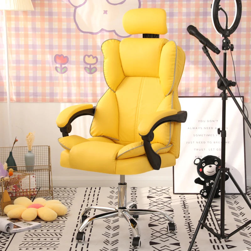 Mobile Ergonomic Office Chair Recliner Computer Bedroom Accent Office Chair Gameing Study Sillas De Oficina Office Furniture