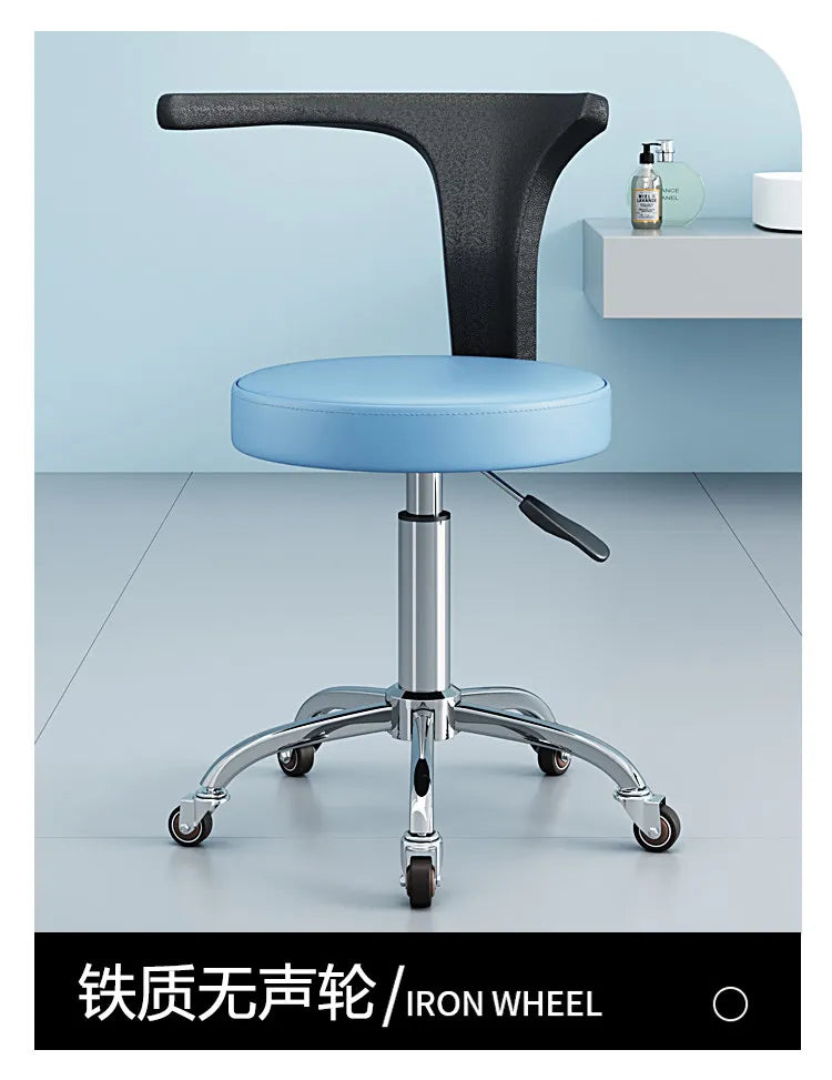 Professional Multifunctional Dental Chair 360°Swivel Adjustable Patient Seat with Soft Padding,Reclining Backrest for Clinic Use
