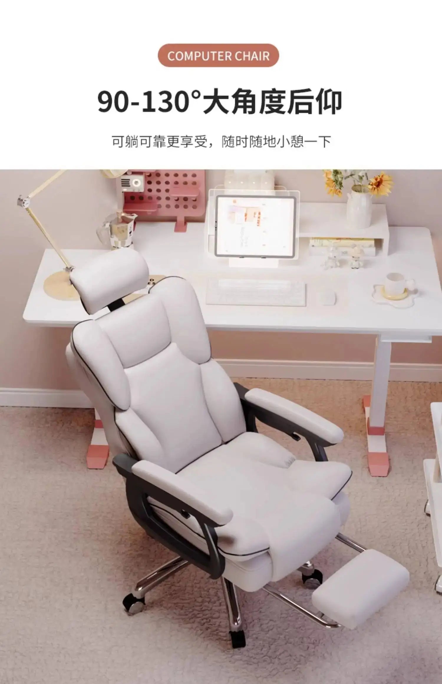Headrest Folding gaming chairs Leather Luxury Adult Relax Chair Gaming Single Reclining Armchairs Rooms And Sofas Furniture