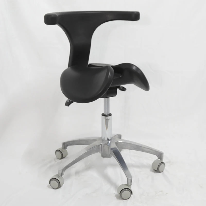 ‌Dental Saddle Stool - Adjustable  Chair with Silent Wheels, Ergonomic Salon & Clinic Seat for Spa/Doctor
