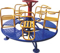 2026 High Quality Plastic Children's Entertainment Carousel Steering Wheel Swivel Chair Customized Color Outdoor Amusement Equip