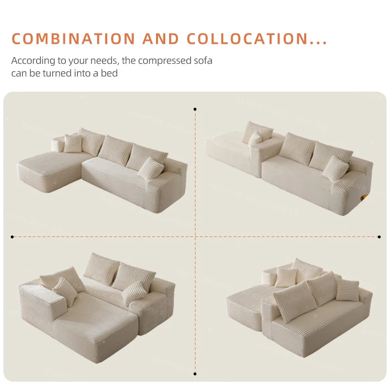 Modular Sectional Sofa Couches L-Shape Couch 3 Seat Modular Sofa Memory Foam Sectional Couches for Living Room,, Customized