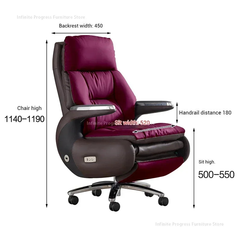 Recliner Boss Office Chairs Computer Armchair Ergonomic Relaxing Office Chairs Modern Multifunction Office Furniture Sillas LLOC