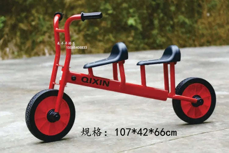 Tricycles, children's two person bicycles, outdoor twin bicycles, three person bicycles, multiple person rotating carts