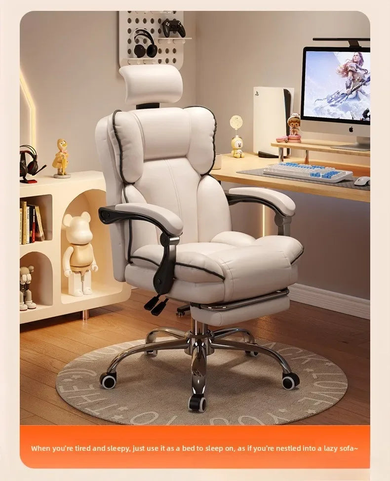 Home comfort e-sports chair sedentary study computer chair office sofa seat live streaming host live stream swivel chair